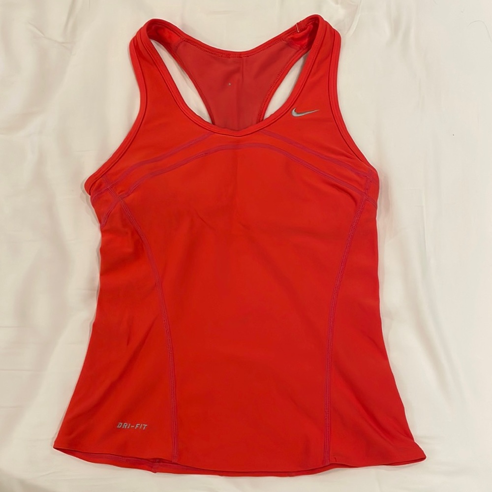 Nike Dri-Fit Workout Tank Hot Coral XS